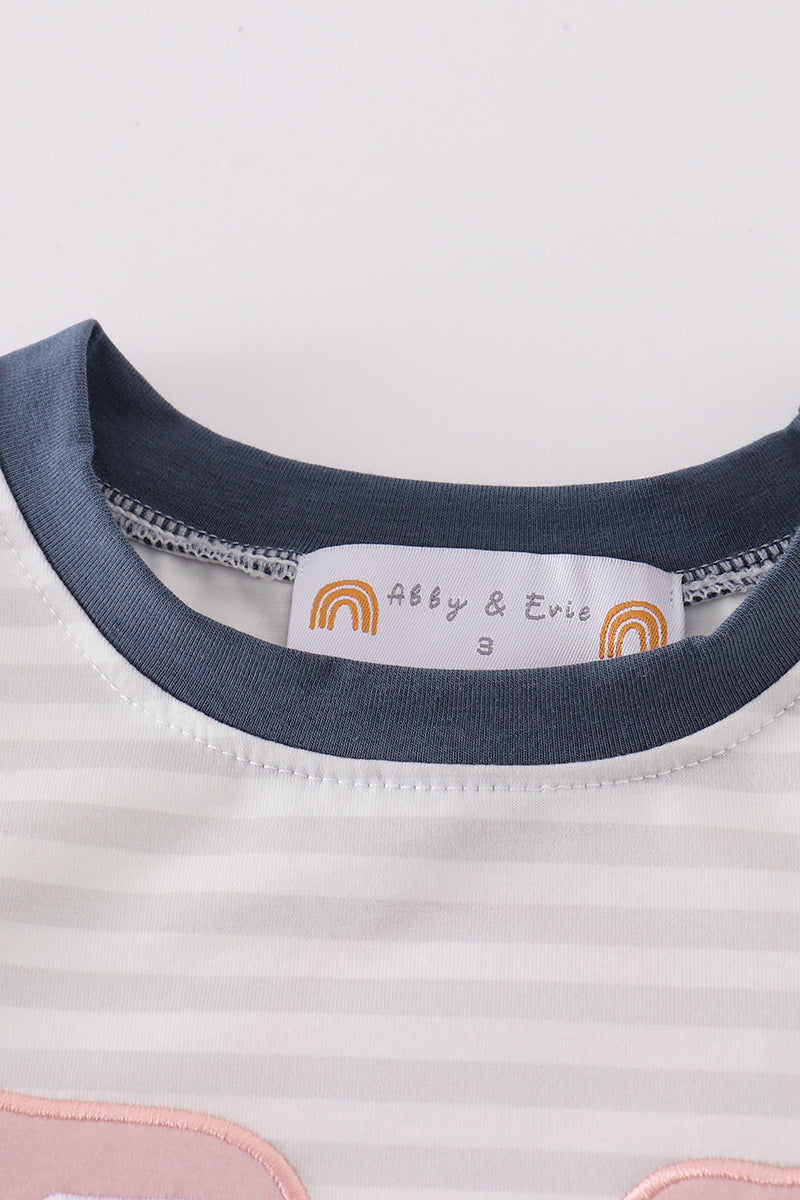 Pig Applique Boy Top