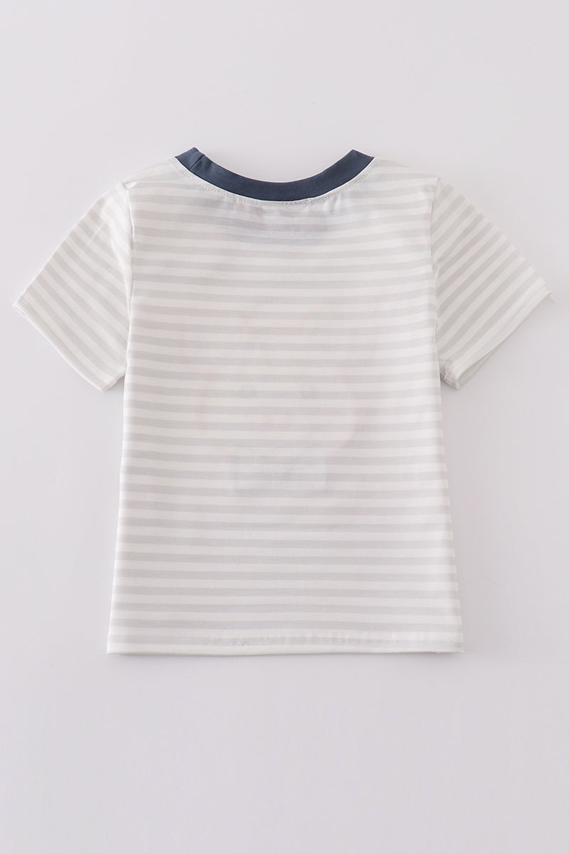 Pig Applique Boy Top