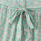 Green Floral Print Girl Mom & Me Dress