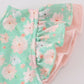Green Floral Print Girl Mom & Me Dress