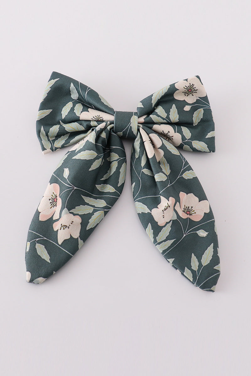 Forest Bloom Print Girl Sailor Bow