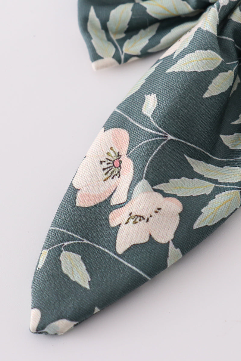 Forest Bloom Print Girl Sailor Bow