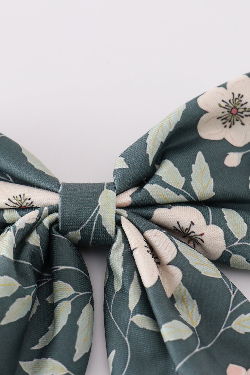 Forest Bloom Print Girl Sailor Bow