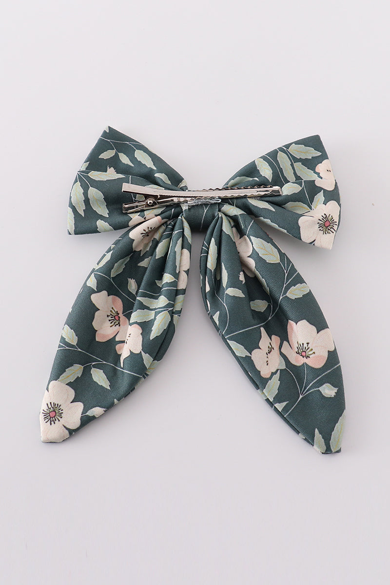 Forest Bloom Print Girl Sailor Bow