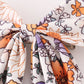 Coral Floral Print Hair Sailor Bow