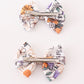 Coral Floral Print 2Pcs Piggie Hair Bow