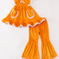 Honey Velvet Floral Embroidery Girl Set