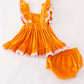 Honey Velvet Floral Embroidery Baby Set