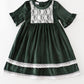 Forest Velvet Lace Dress