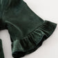 Forest Velvet Lace Dress