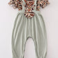 Camouflage Deer Applique Girl Romper Set