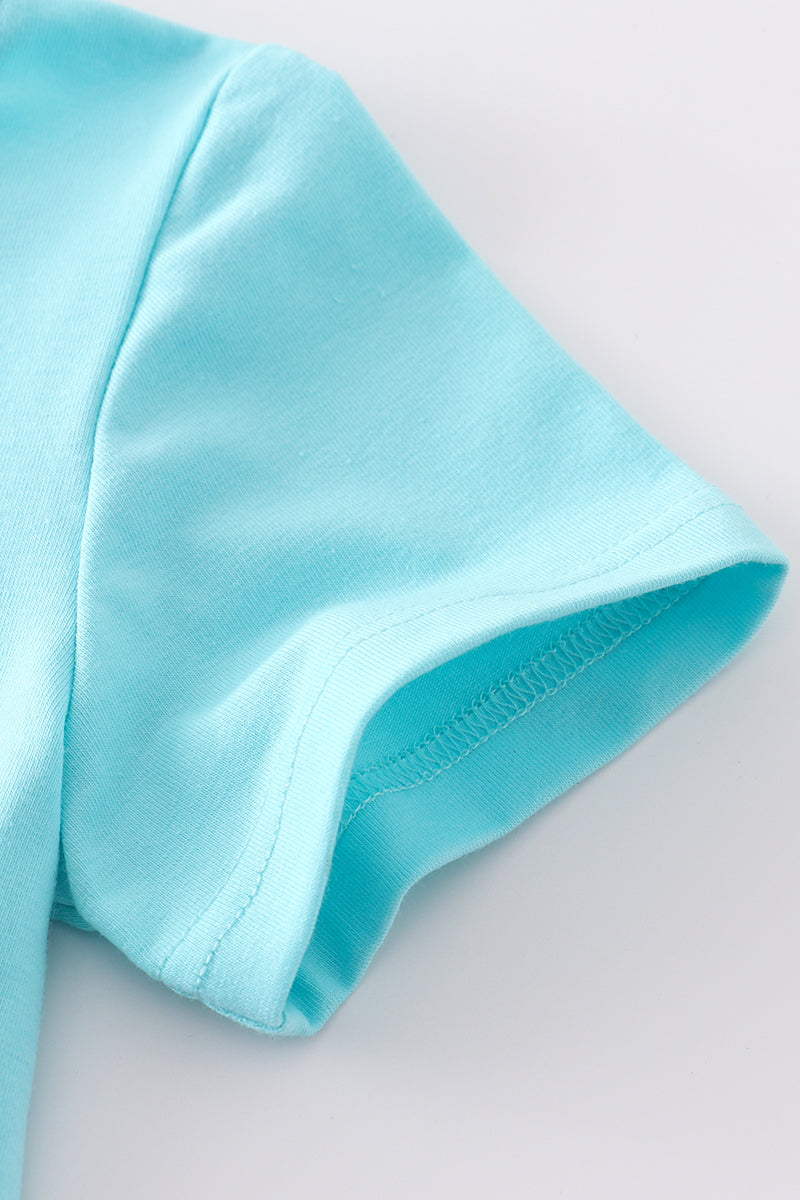 Blue Aqua Meadow Boy Set