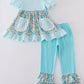 Blue Aqua Meadow Girl Set