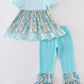 Blue Aqua Meadow Girl Set