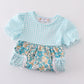 Blue Aqua Meadow Girl Set