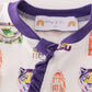 Purple Geaux Tiger Baby Girl Romper