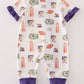 Purple Geaux Tiger Baby Girl Romper