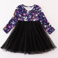 Black Halloween Ghost Tutu Dress