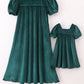 Forest Velvet Mom&Me Dress