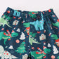 Green Dinosaur Print Pants Set
