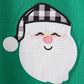 Green Santa Claus Applique Romper