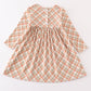 Green Hunting Duck Embroidery Girl Dress