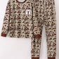 Camouflage Antler Embroidery Men Pajamas Set