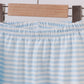 Blue Deer Tree Santa Embroidery Pants Set