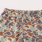 Green Camouflage Cow Tractor Applique Pants Set