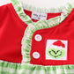 Red Christmas Grinch French Knot Baby Gown