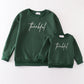 Forest Thankful Fleece Mom&Me Sweatshirt