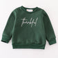 Forest Thankful Fleece Mom&Me Sweatshirt
