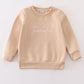 Gray Thankful Fleece Mom&Me Sweatshirt