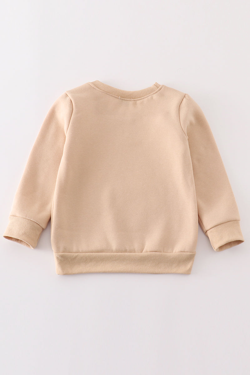 Gray Thankful Fleece Mom&Me Sweatshirt