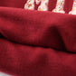 Maroon Mama&Mini Applique Fleece Mom&Me Sweatshirt