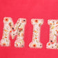 Red Mama&Mini Applique Fleece Mom&Me Sweatshirt