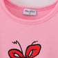 Pink Character Print Girl Dress