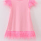 Pink Character Print Girl Dress