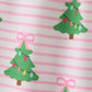 Green Christmas Tree Print Ruffle Mom Pajamas Pants