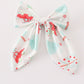 Christmas Tree Car Print Hair Sailor Bow