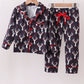 Navy Deer Print Pajamas Set