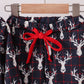 Navy Deer Print Pajamas Set