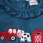 Navy Farm French Knot Girl Set