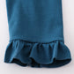 Navy Farm French Knot Girl Set
