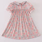 Pink Floral Print Girl Dress