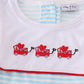Valentine's Day Heart Envelope Embroidery Stripe Boy Set