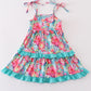 Tropical Bloom Print Mom & Me Dress