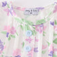 Purple Hydragena Print Girl Bloomer Set
