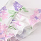 Purple Hydragena Print Smocked Girl Set
