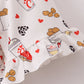 Red The Lord's Chicken Print Mom Dress